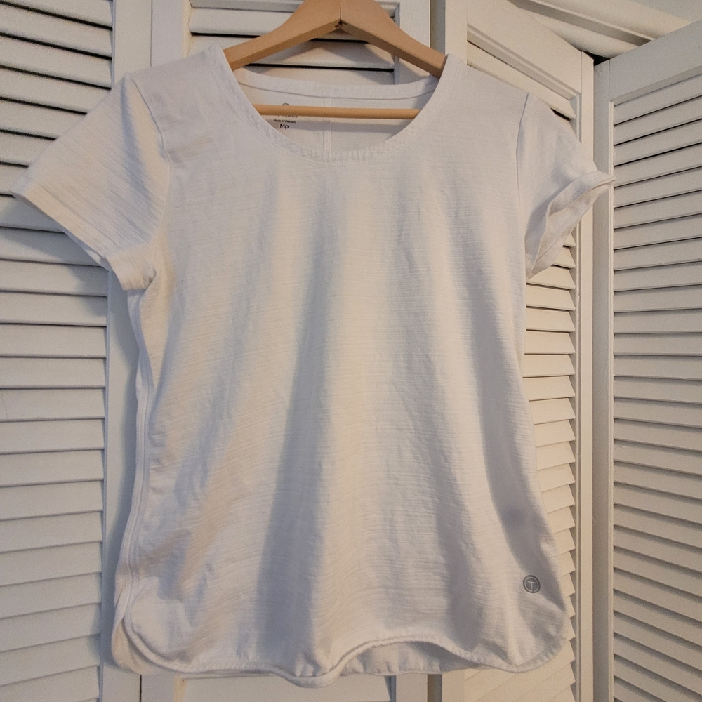 Talbots White Short Sleeve Tee